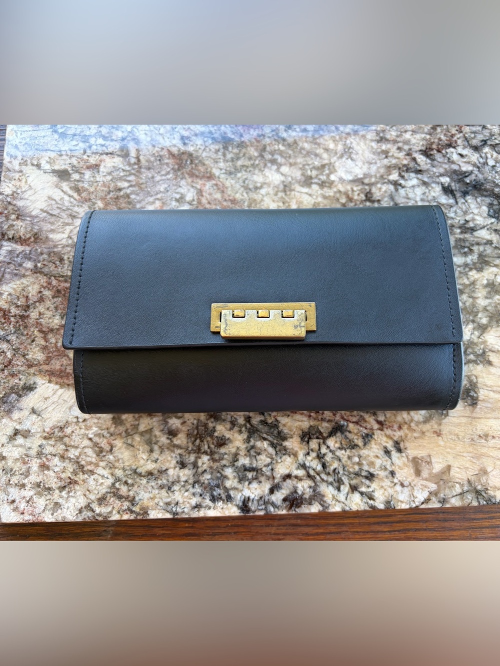 ZAC Zac Posen Black Leather Wallet